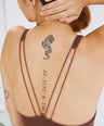V-neck Openback Maillot