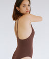 V-neck Openback Maillot